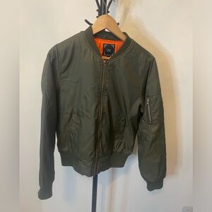 Iris Los Angeles - Army Green Bomber Jacket. Size medium